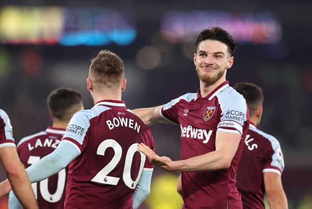Declan Rice has been linked with a transfer to Manchester United
