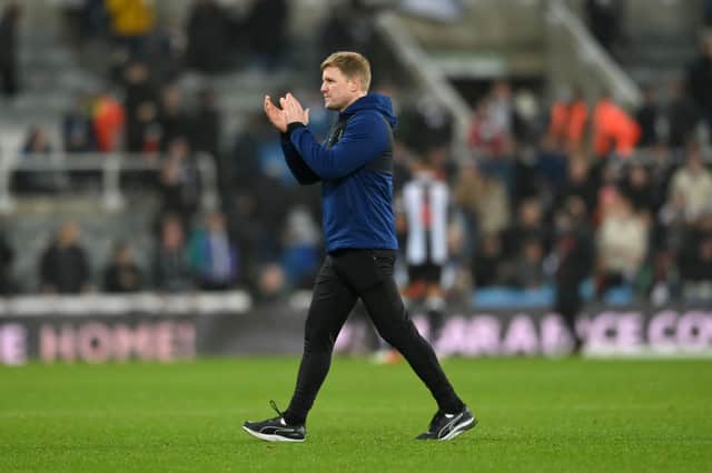 Eddie Howe, Manager of Newcastle United . (Photo by Stu Forster/Getty Images)