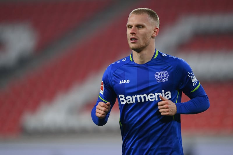 Newcastle United have opened talks to sign Bayer Leverkusen left-back Mitchel Bakker in the coming days. (Daily Mail) (Photo by Christian Kaspar-Bartke/Getty Images)