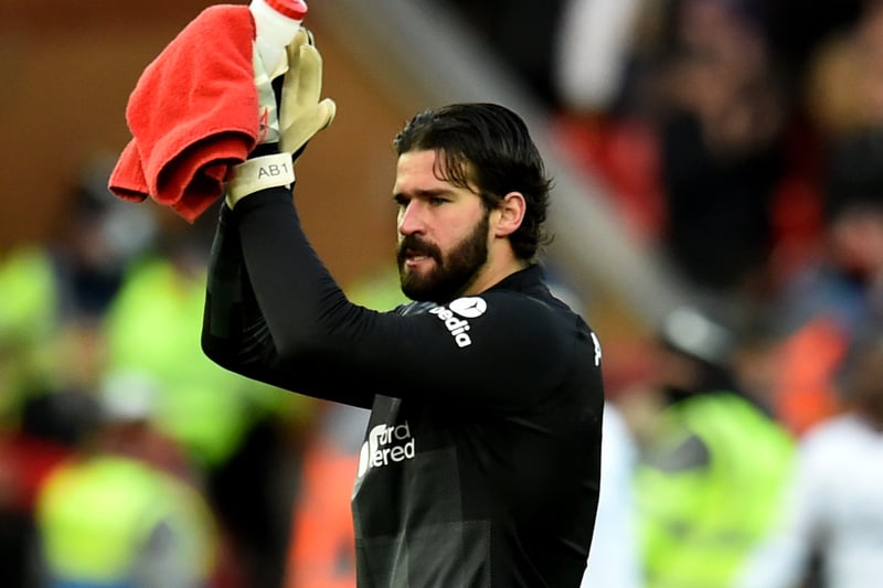 The Brazil international is undisputed No.1 keeper at Anfield. 