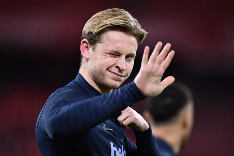Manchester United, Juventus and Arsenal are all said to be interested in De Jong - and Liverpool are also rated amongst the front-runners for the Barcelona star.