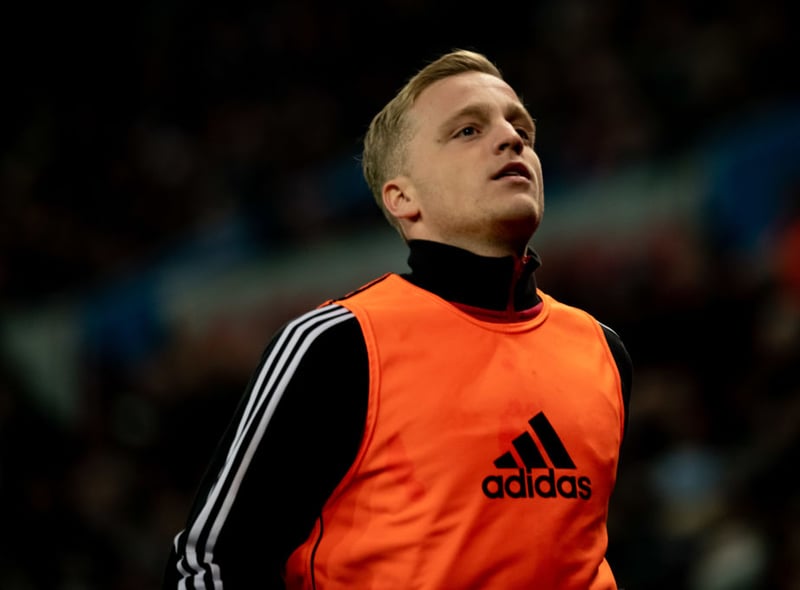 Premier League sides Everton, Newcastle and Wolves haven’t given up hope of landing Man Utd midfielder Donny van de Beek in January. It is claimed that his exit from Old Trafford ‘seems inevitable’. (Algemeen Dagblad) (Photo by Ash Donelon/Manchester United via Getty Images)