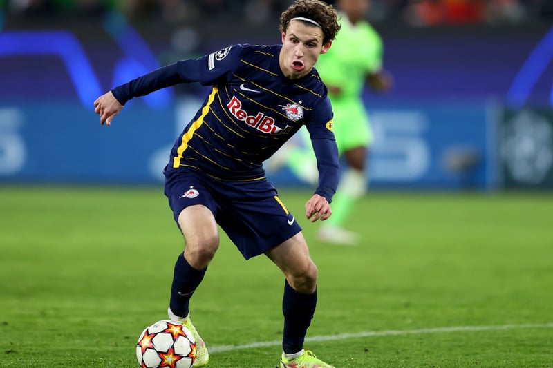 Austrian club Red Bull Salzburg are reportedly not willing to negotiate with Leeds United over the sale of Brenden Aaronson.  (Claudio Mauri)  (Photo by Martin Rose/Getty Images)