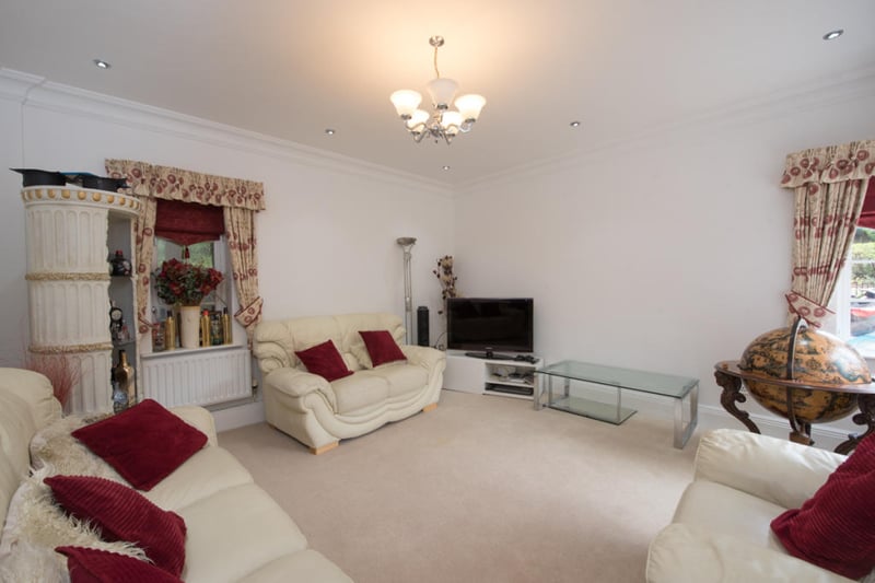 One of the spacious reception areas/family room on the ground floor.
