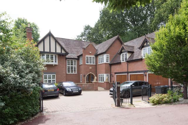 The entrance to the luxury Sutton Coldfield home.