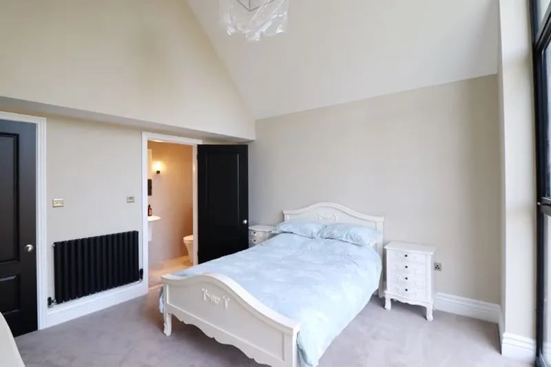One of the five bedrooms with its own ensuite.