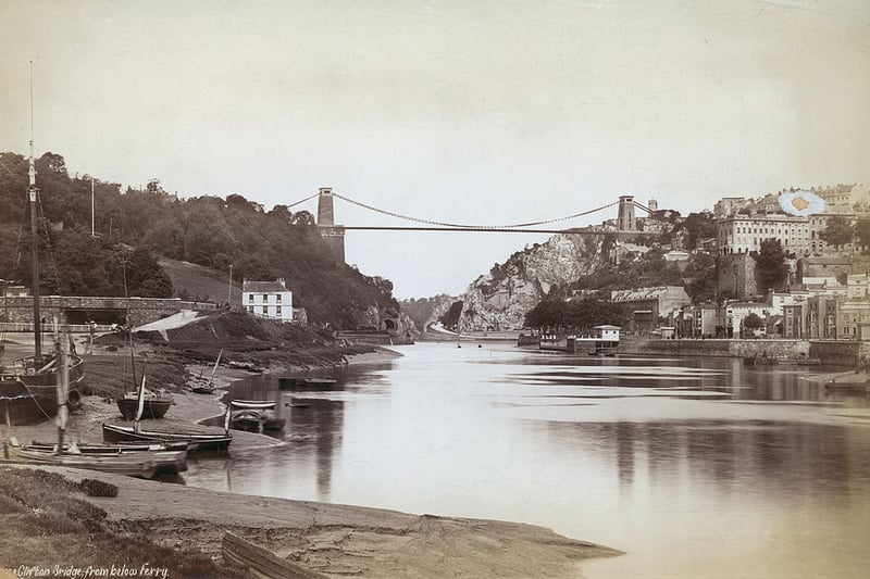 Fishing boats line the banks with the bridge in the background in this picture in 1880. To begin with, traffic was minimal over the bridge - but that changed after 1920 with greater car ownership. (Photo by Hulton Archive/Getty Images)