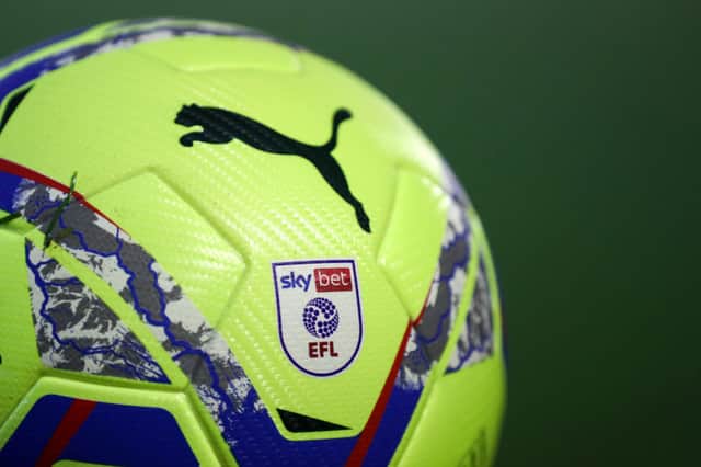 Sky Bet EFL Puma Hi-Vis match ball  (Photo by George Wood/Getty Images)