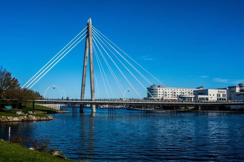 We have to start in Southport, where the bridge over the lake is one of the tallest constructions in the area but stands at just 46 metres tall - 132 metres shorter than the Tower of Hope.