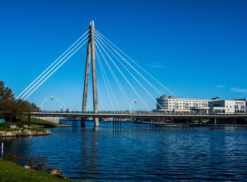 We have to start in Southport, where the bridge over the lake is one of the tallest constructions in the area but stands at just 46 metres tall - 132 metres shorter than the Tower of Hope.