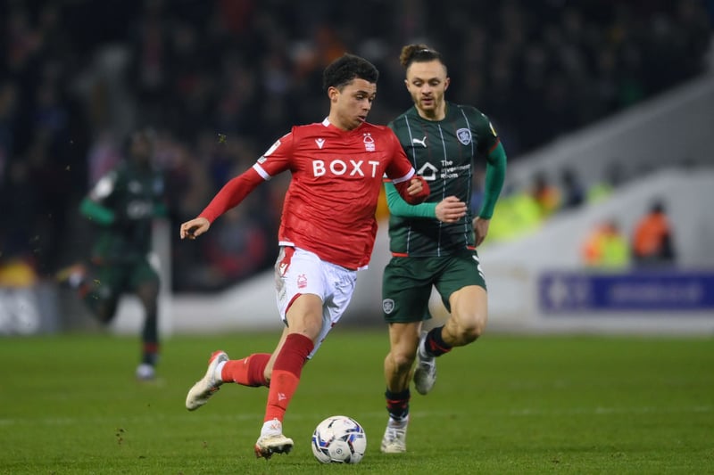Nottingham Forest winger Brennan Johnson is reportedly in talks to sign a new deal at the club, amid Leeds United interest. (Football Insider) (Photo by Laurence Griffiths/Getty Images)