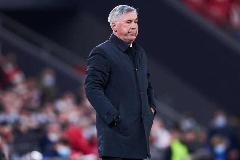 Real boss Carlo Ancelotti will be fully aware of Raphinha’s potential from his time in the dugout with Everton. Could he make a huge move to take the Brazilian to the Spanish capital this summer?  (Photo by Juan Manuel Serrano Arce/Getty Images)