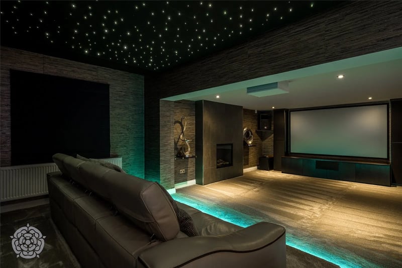 Stunning cinema room where you can watch all your favourite films.