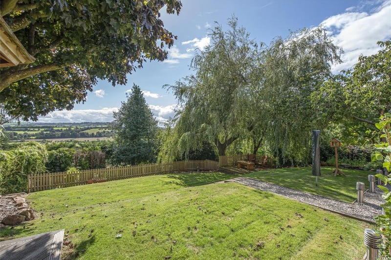 The garden offers incredible views of the surrounding area