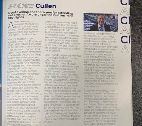 Andy Cullen’s’ programme notes 