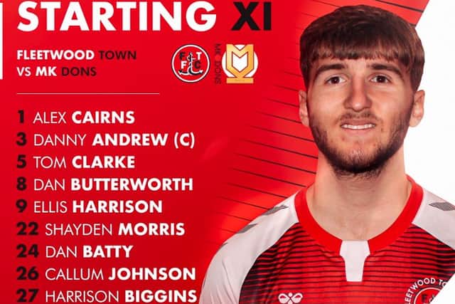 Fleetwood’s team to face MK Dons