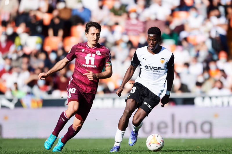 Moriba has plenty of pedigree having already featured for Barcelona and RB Leipzig in his fledgling career. Another new face that comes in as part of Enrique’s post Europa League triumph recruitment drive. (Photo by Aitor Alcalde/Getty Images)