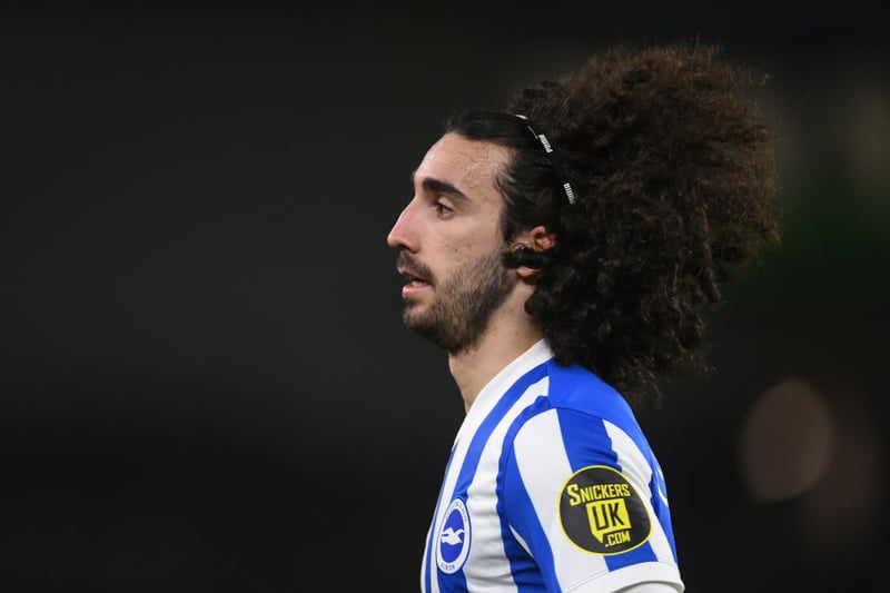 Chelsea are reportedly considering Brighton star Marc Cucurella as a potential transfer target. (Goal)  (Photo by Mike Hewitt/Getty Images)