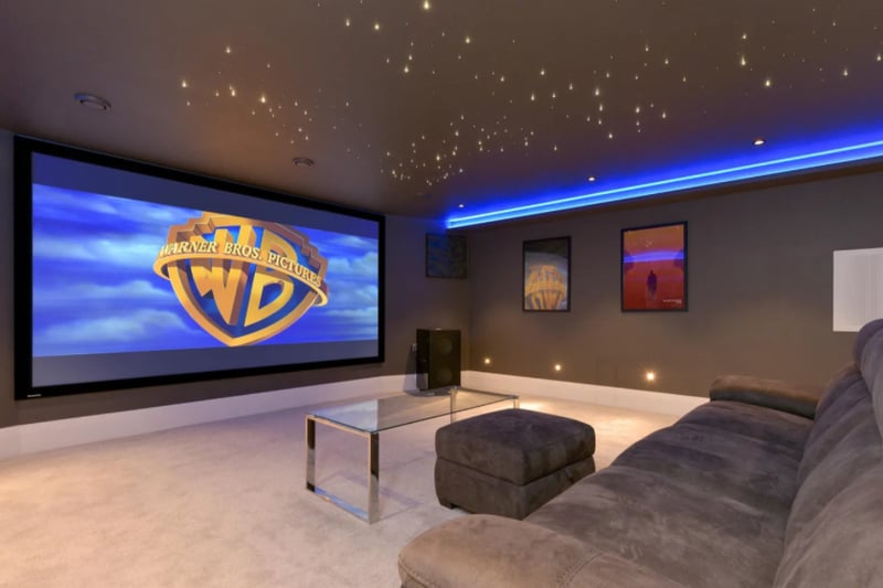 The cinema room in the property for the watching of your favourite big screen classics