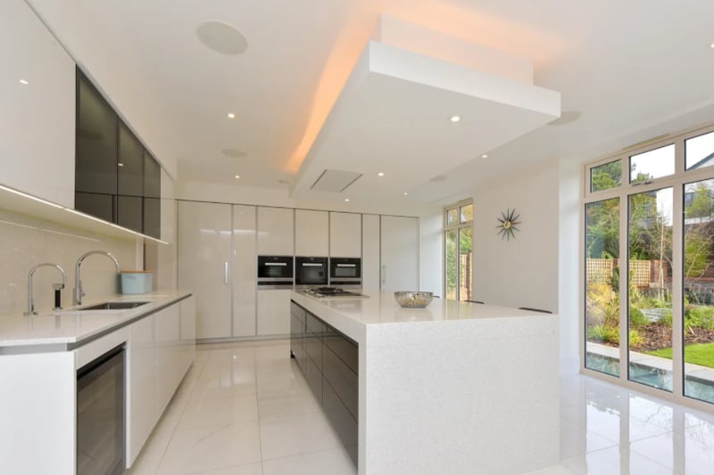 The open plan kitchen of the house 