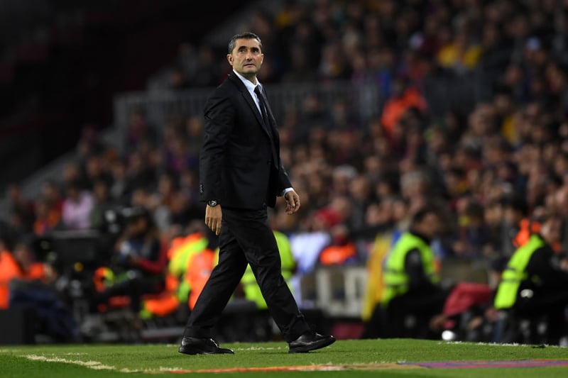 Former Barcelona head coach Ernesto Valverde is being linked with a move to Leeds United as a potential replacement for Marcelo Bielsa. (The Telegraph) (Photo by Alex Caparros/Getty Images)
