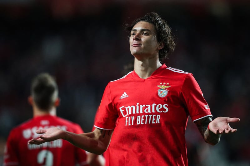 Man United are in a  ‘four-way transfer race’ for Benfica striker Darwin Nunez, who is valued at £42m by his club. (A Bola) (Photo by CARLOS COSTA/AFP via Getty Images)