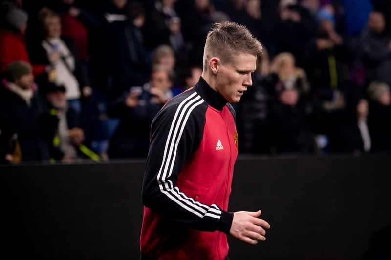 With Nemanja Matic and Fred out, McTominay is the only choice at the base of midfield. 