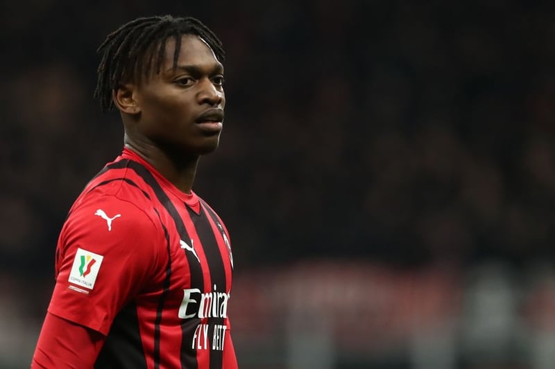 Newcastle United and Arsenal are set to battle it out for the signature of AC Milan striker Rafael Leao in the summer. (Fichajes) (Photo by Marco Luzzani/Getty Images)