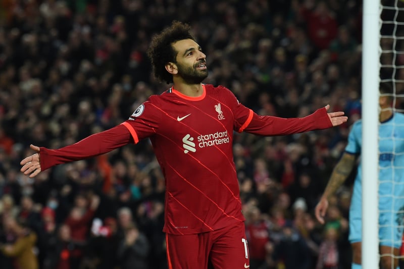 Forward Mo Salah is one of three Premier League players valued at £90m.