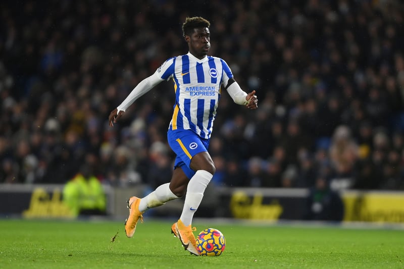 Brighton’s Yves Bissouma has been a target for top Premier League clubs for some time and is valued at £22.5m.
