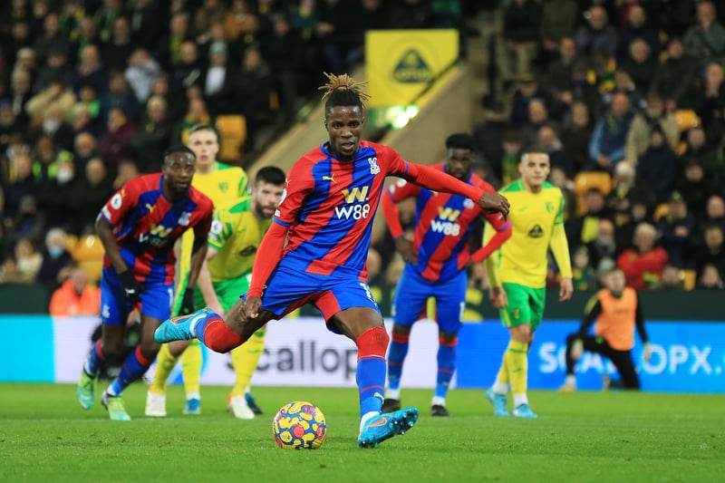 Ivorian Wilfried Zaha has long been Crystal Palace’s star-man and is currently valued at £36m.