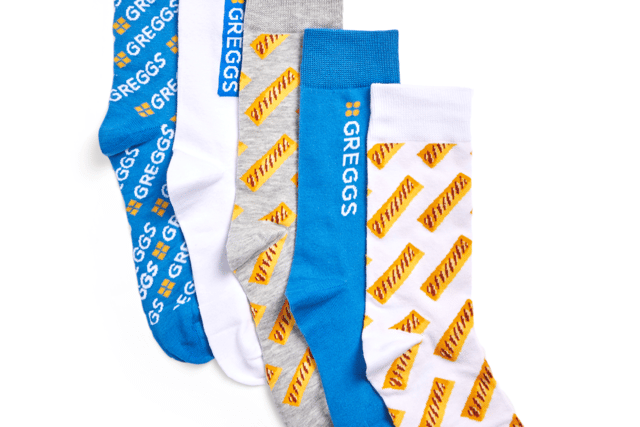 “Those looking to complete the socks and slider combo needn’t look any further, thanks to Greggs’ pastry-inspired five-piece sock selection.”