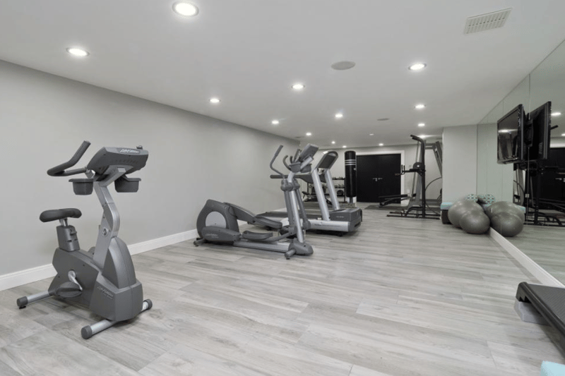 No need for a gym membership with these top-notch spaces on the lower ground floor leisure area