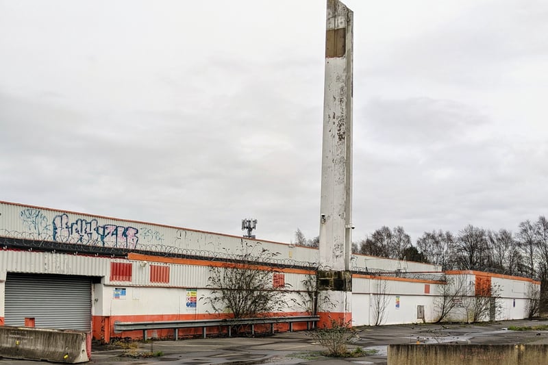 The derelict B&Q on the site of the Hardrock in Stretford, a short-lived 3,000 capacity venue that hosted gigs by acts including Bob Marley, Roxy Music, Led Zeppelin and David Bowie