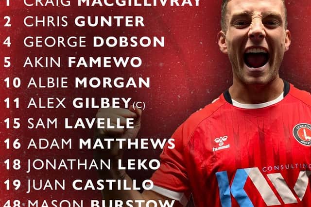 Charlton’s side to face MK Dons