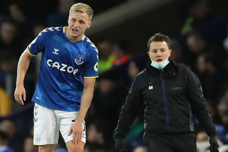Withdrawn in last weekend’s loss to Man City. Lampard confirmed van de Beek had only suffered cramp and it wasn’t a big surprise given his lack of action before arriving on Merseyside. 