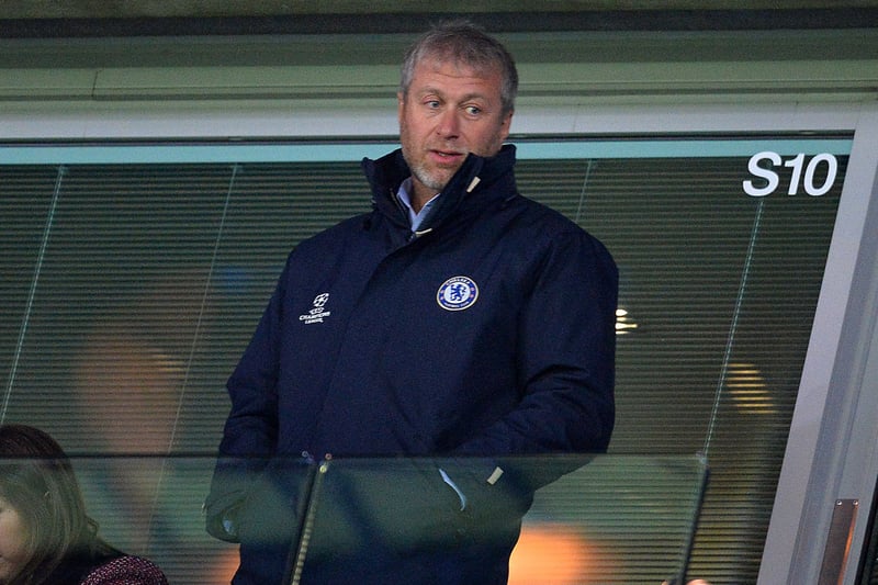 Chelsea’s Russian owner Roman Abramovich is pictured during the UEFA Champions League round of 16 second leg football match between Chelsea and Paris Saint-Germain at Stamford Bridge in London