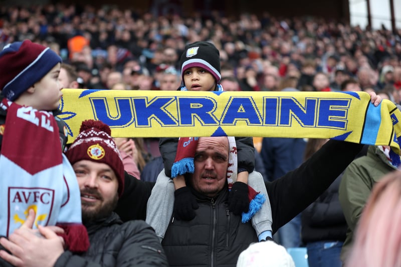 Aston Villa stands with Ukraine.