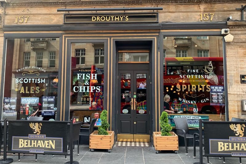 Food, Guinness, live music, and live sport - what more could you need from an Irish pub?

Drouthy’s has made a name for itself by offering a welcoming atmosphere to all who pass through the door, as well as, its classic pub grub and great selection of pints behind the bar.