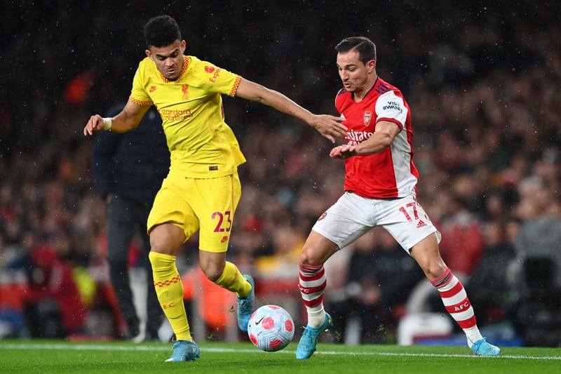 Probably the pick of the front three in the first half, although he has been better. Diaz’s quietest game since arriving at Liverpool. Brought off in the 55th minute.