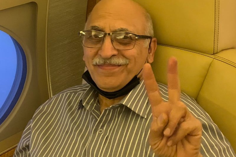 Anoosheh Ashoori on his flight home from Tehran