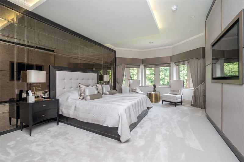 The property boasts five elegant bedrooms