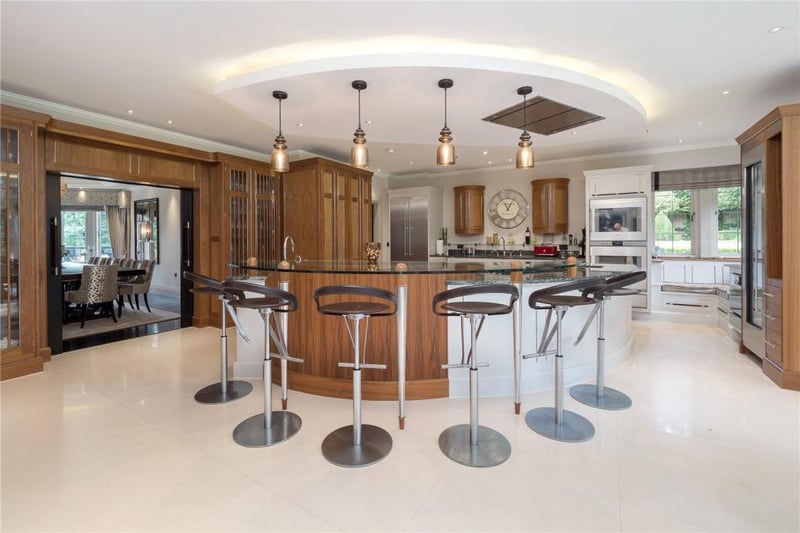 The dining kitchen benefits from an open plan layout