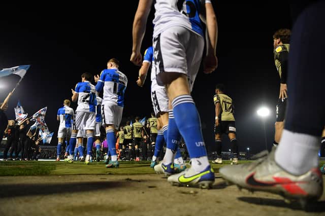 Bristol Rovers’s destiny is in their hands as they navigate through the last stretch of the season. (Photo by Dan Mullan/Getty Images)