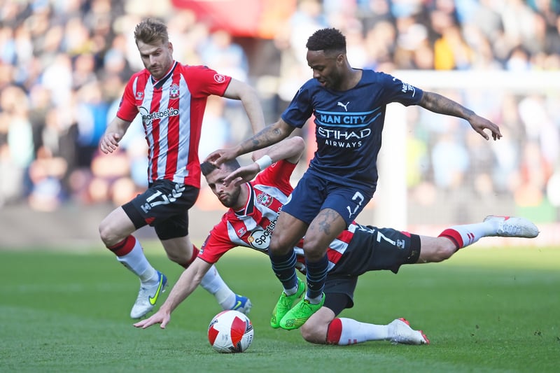 Our man of the match from St Mary’s. Sterling was the most lively player for City in the first half and he continued at the same level in the second period. The winger had three shots in the first half and scored after 12 minutes with a well-placed strike.