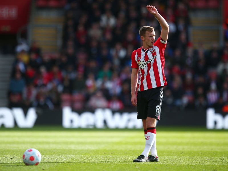 Pts: 34. W: 5. D: 19. L: 5. GF: 10. Top scorer: James Ward-Prowse (6)