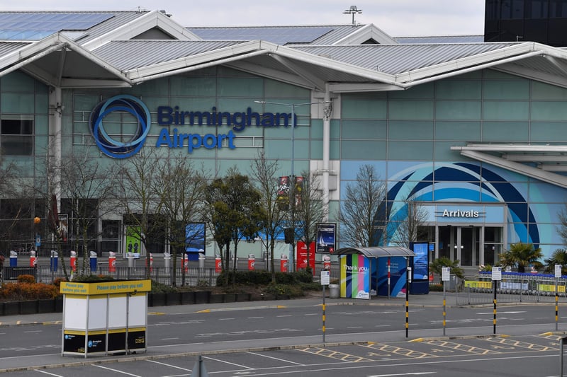 A deserted Birmingham Airport on in March 28, 2020, as life in Britain continues during the nationwide lockdown 
