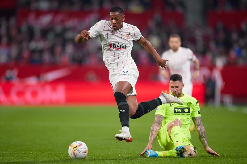 The Manchester United attacker was briefly linked with a late loan move to Arsenal but Sevilla was his eventual destination. He has scored one goal in eight games for the Spaniards 