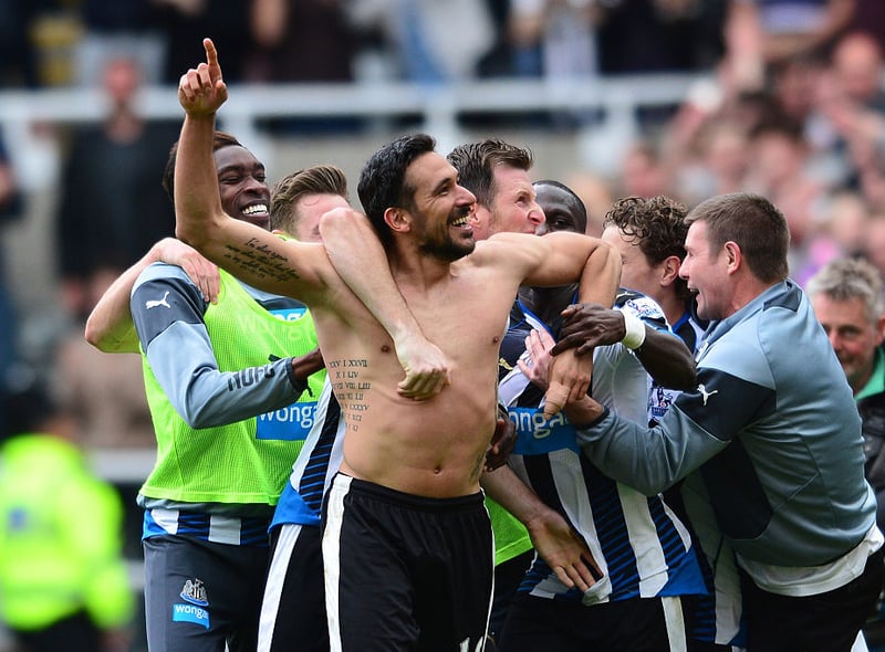 The season where Newcastle survived on the final day after Jonas Gutierrez’s heroics. Hull City (35), Burnley (33) Queens Park Rangers (30) went down. 
