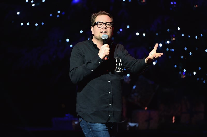 Alan Carr is thought to support Manchester City - where his former footballer and coach father, Graham Carr, previously worked.